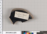 Terracotta fragment of a kylix (drinking cup), Attributed to Douris [DvB], Terracotta, Greek, Attic