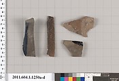Terracotta fragments of kylikes (drinking cups), Terracotta, Greek, Attic