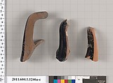 Terracotta fragments of kylikes (drinking cups), Terracotta, Greek, Attic