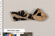 Terracotta fragment of a kylix (drinking cup), Terracotta, Greek, Attic