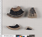 Terracotta fragments of kylikes (drinking cups), Terracotta, Greek, Attic