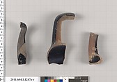 Terracotta fragments of kylikes (drinking cups), Terracotta, Greek, Attic