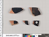 Terracotta rim fragments of kylikes(drinking cups), Terracotta, Greek, Attic