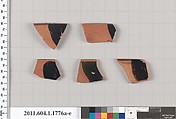 Terracotta rim fragments of kylikes(drinking cups), Terracotta, Greek, Attic