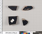 Terracotta rim fragments of kylikes(drinking cups), Terracotta, Greek, Attic