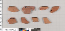 Terracotta rim fragments of kylikes(drinking cups), Terracotta, Greek, Attic
