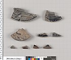 Terracotta fragments of kylikes (drinking cups), Terracotta, Greek, Attic