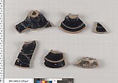 Terracotta fragments of kylikes (drinking cups), Terracotta, Greek, Attic