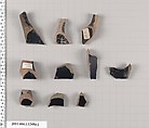 Terracotta fragments of kylikes (drinking cups), Terracotta, Greek, Attic
