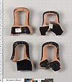Terracotta fragments of kylikes (drinking cups), Terracotta, Greek, Attic