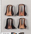 Terracotta fragments of kylikes (drinking cups), Terracotta, Greek, Attic