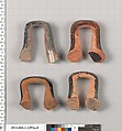 Terracotta fragments of kylikes (drinking cups), Terracotta, Greek, Attic