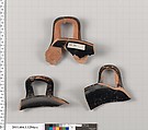 Terracotta fragments of kylikes (drinking cups), Terracotta, Greek, Attic