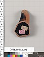 Terracotta fragment of a kylix (drinking cup), Attributed to Panaitios Painter ? [DvB], Terracotta, Greek, Attic