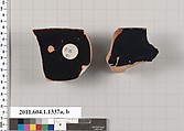 Terracotta fragments of kylikes (drinking cups), Terracotta, Greek, Attic