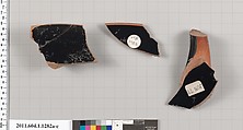 Terracotta fragments of kylikes (drinking cups), Terracotta, Greek, Attic