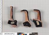 Terracotta fragments of kylikes (drinking cups), Terracotta, Greek, Attic