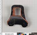 Terracotta fragment of a kylix (drinking cup), Terracotta, Greek, Attic