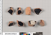 Terracotta fragments of kylikes (drinking cups), Terracotta, Greek, Attic