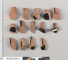 Terracotta fragments of kylikes (drinking cups), Terracotta, Greek, Attic
