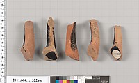 Terracotta fragments of kylikes (drinking cups), Terracotta, Greek, Attic