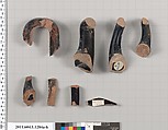 Terracotta fragments of kylikes (drinking cups), Terracotta, Greek, Attic