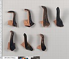 Terracotta fragments of kylikes (drinking cups), Terracotta, Greek, Attic