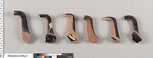 Terracotta fragments of kylikes (drinking cups), Terracotta, Greek, Attic