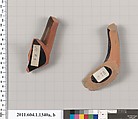 Terracotta fragments of kylikes (drinking cups), Terracotta, Greek, Attic