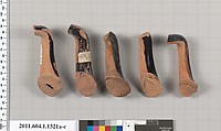 Terracotta fragments of kylikes (drinking cups), Terracotta, Greek, Attic