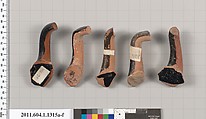 Terracotta fragments of kylikes (drinking cups), Terracotta, Greek, Attic