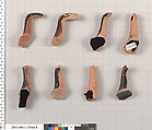 Terracotta fragments of kylikes (drinking cups), Terracotta, Greek, Attic