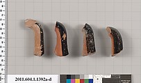 Terracotta fragments of kylikes (drinking cups), Terracotta, Greek, Attic