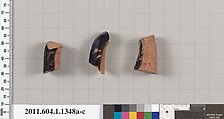 Terracotta fragments of kylikes (drinking cups), Terracotta, Greek, Attic