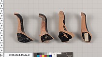 Terracotta fragments of kylikes (drinking cups), Terracotta, Greek, Attic