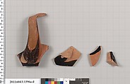 Terracotta fragments of kylikes (drinking cups), Terracotta, Greek, Attic