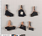 Terracotta fragments of kylikes (drinking cups), Terracotta, Greek, Attic