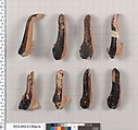 Terracotta fragments of kylikes (drinking cups), Terracotta, Greek, Attic