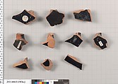 Terracotta fragments of kylikes (drinking cups), Terracotta, Greek, Attic