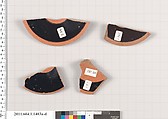 Terracotta fragments of kylikes (drinking cups), Terracotta, Greek, Attic