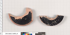 Terracotta fragments of kylikes (drinking cups), Terracotta, Greek, Attic