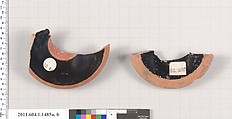 Terracotta fragments of kylikes (drinking cups), Terracotta, Greek, Attic