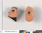 Terracotta fragments of kylikes (drinking cups), Terracotta, Greek, Attic