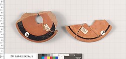 Terracotta fragments of kylikes (drinking cups), Terracotta, Greek, Attic