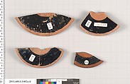 Terracotta fragments of kylikes (drinking cups), Terracotta, Greek, Attic
