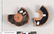 Terracotta fragments of kylikes (drinking cups), Terracotta, Greek, Attic