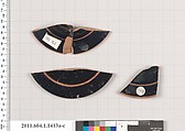 Terracotta fragments of kylikes (drinking cups), Terracotta, Greek, Attic