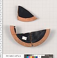 Terracotta fragments of a kylix (drinking cup), Terracotta, Greek, Attic