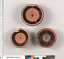 Terracotta fragments of kylikes (drinking cups), Terracotta, Greek, Attic