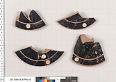 Terracotta fragments of kylikes (drinking cups), Terracotta, Greek, Attic